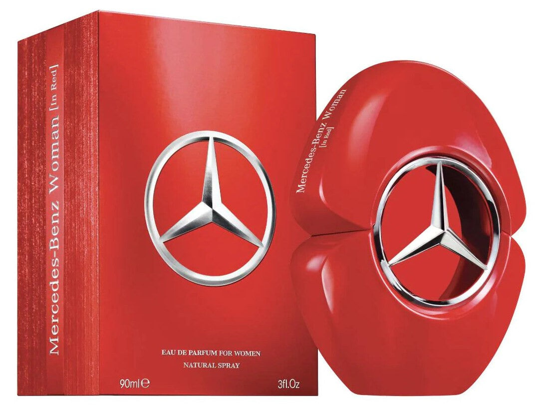 Mercedes Benz Woman In Red Perfume