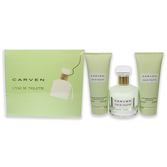 L'eau de toilette di Carven per donna - set regalo da 3 pezzi