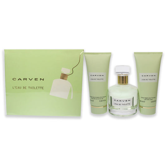 L'eau de toilette di Carven per donna - set regalo da 3 pezzi